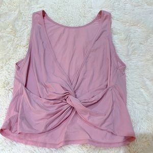 Lululemon twist it tank pink size 8